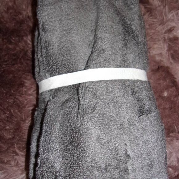 Threshold Spa Plush 2pk Hand Towels Dark Gray New - Picture 2 of 2